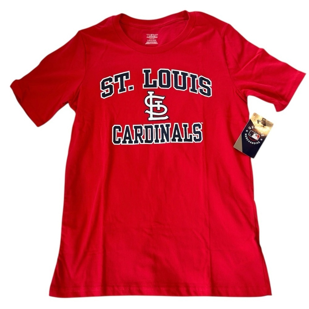 St Louis Cardinals Baseball Shirt Youth Large 14/16 Short Sleeve MLB Casual Game